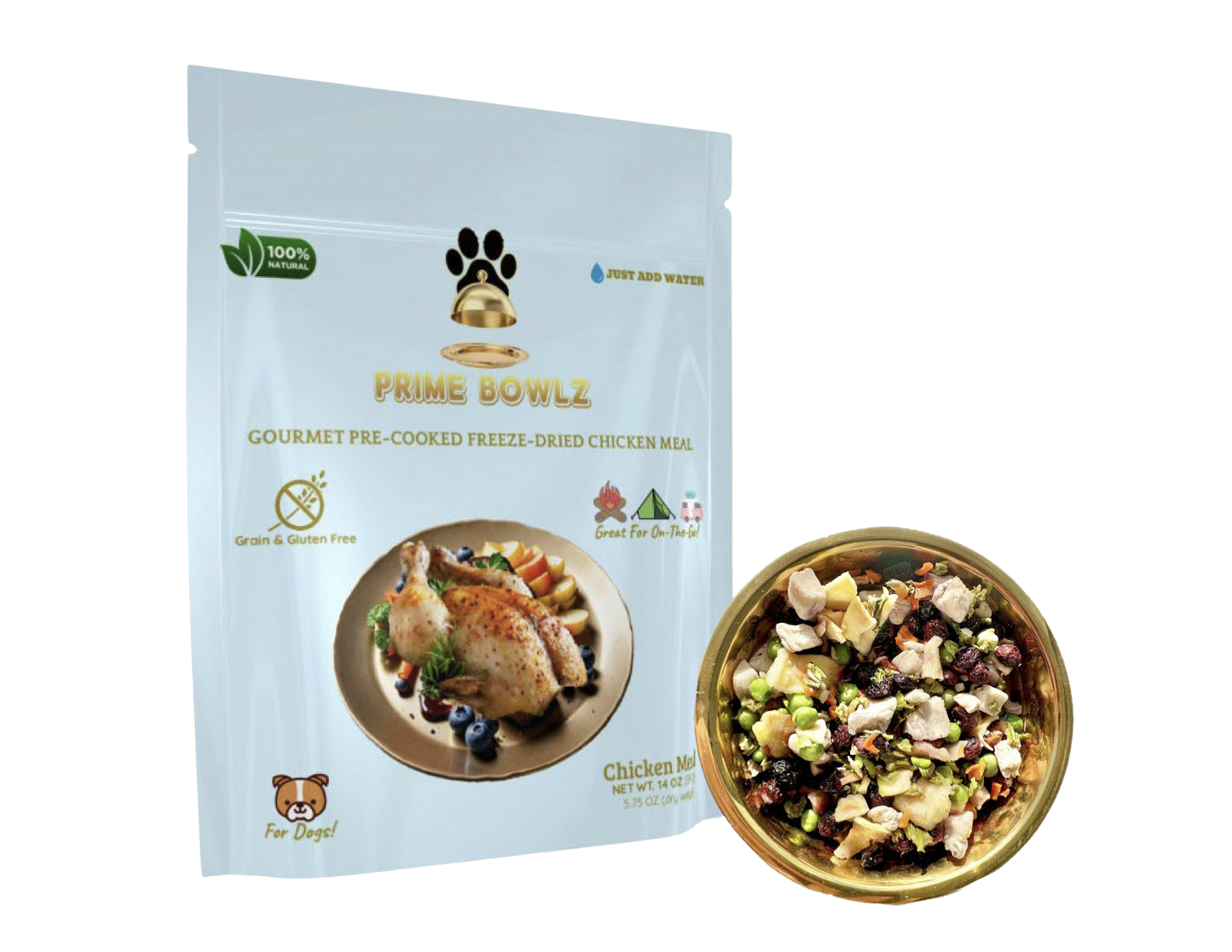 GOURMET PRE-COOKED FREEZE-DRIED CHICKEN MEAL